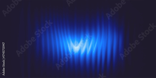 Abstract blue background with glowing lines, vector wave illustration, and digital sound equalizer motion design