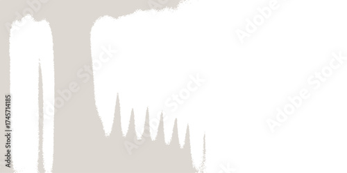 Hand drawn vector brush illustration with paint, a colorful design icon and element symbol