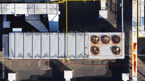 HVAC system from an aerial view
