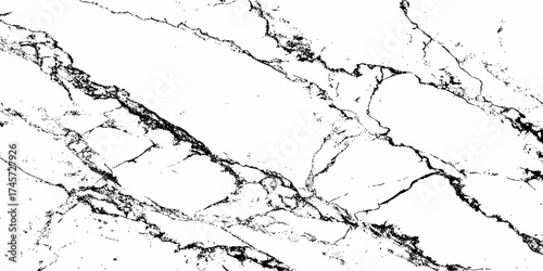 Elegant white marble texture with fine black veins, natural stone surface background for interior design, luxury wall, countertop, and flooring patterns, high-resolution minimal backdrop.