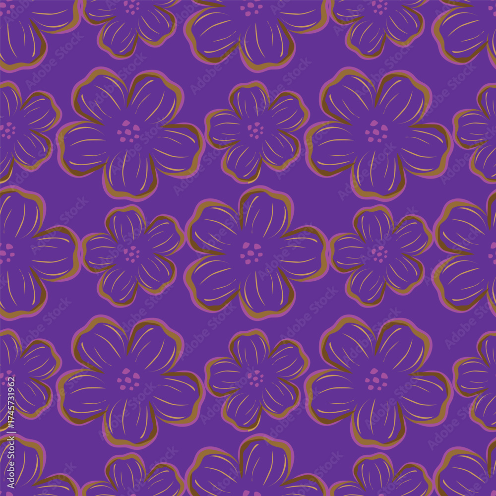 Fototapeta premium seamless floral pattern