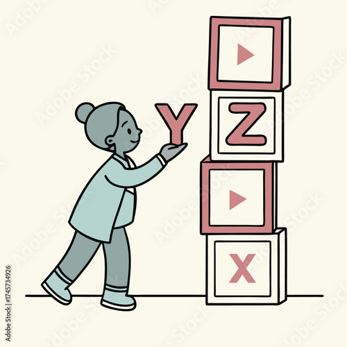 Yes, no, maybe: a businessman holding a sign concept illustration symbolizes career success and work idea for business people