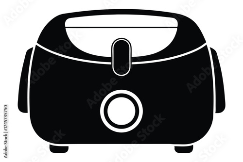 Black and White Wax Warmer Machine Illustration for Hair Removal Treatment