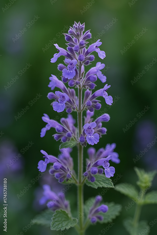 Obraz premium Catmint Blossom High quality Realistic image.