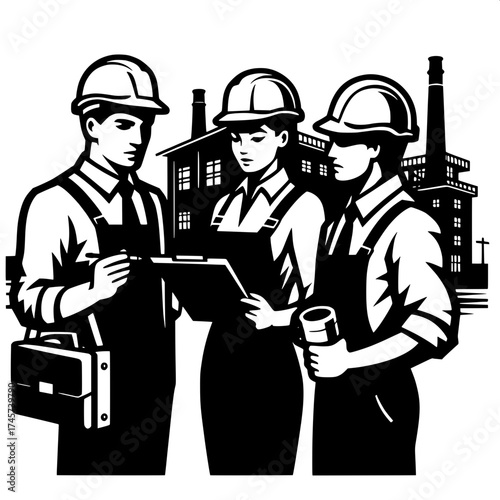 Engineer Discussing Plans