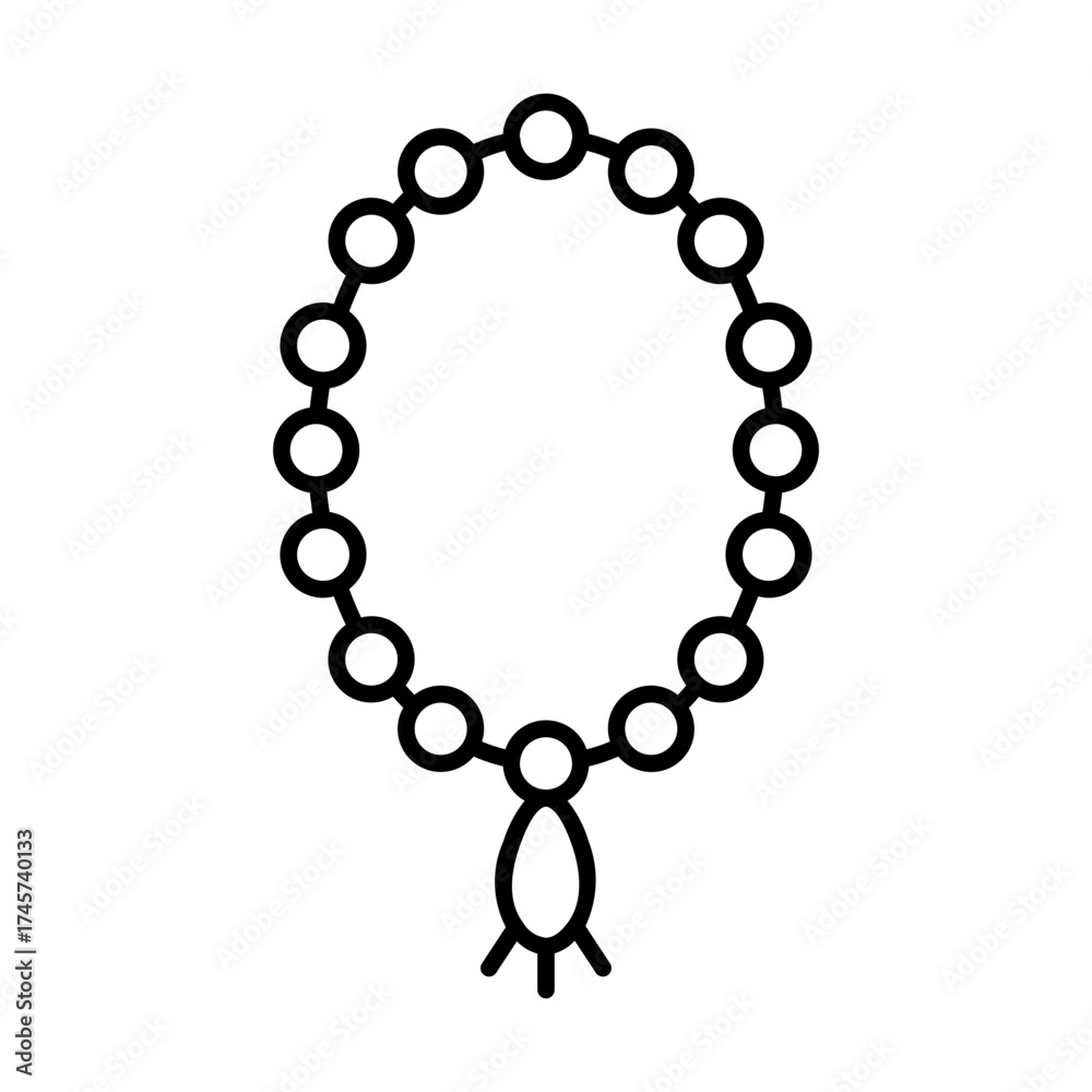 Obraz premium pendant line icon