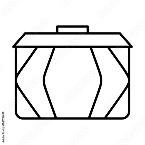 treasure line icon