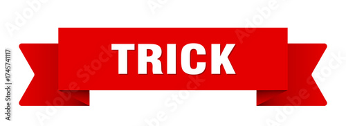 trick ribbon isolated on transparent background. trick ribbon