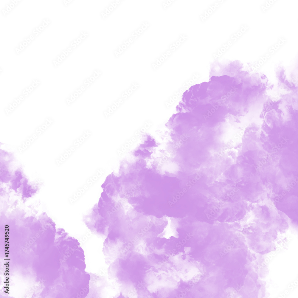 Fototapeta premium Abstract lilac smoke wisps overlay texture for digital art and design projects