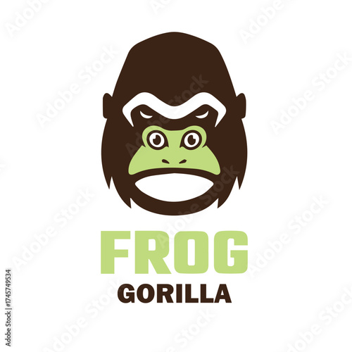 Frog Gorilla Unique Logo Design