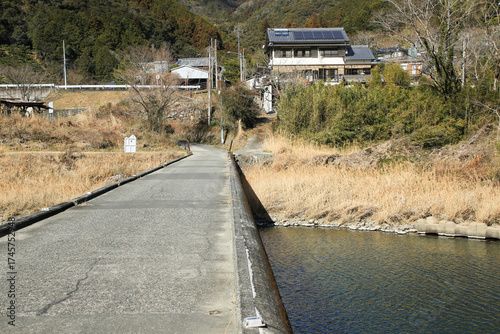 高知県越知町　片岡沈下橋