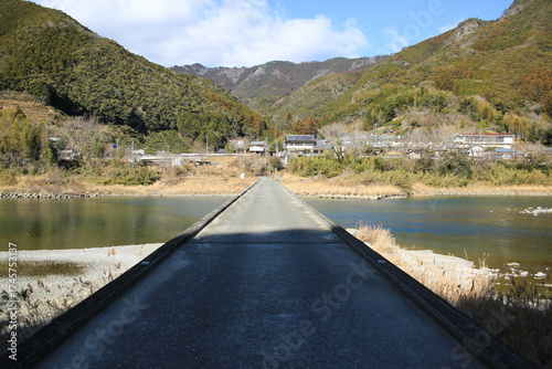高知県越知町　片岡沈下橋
