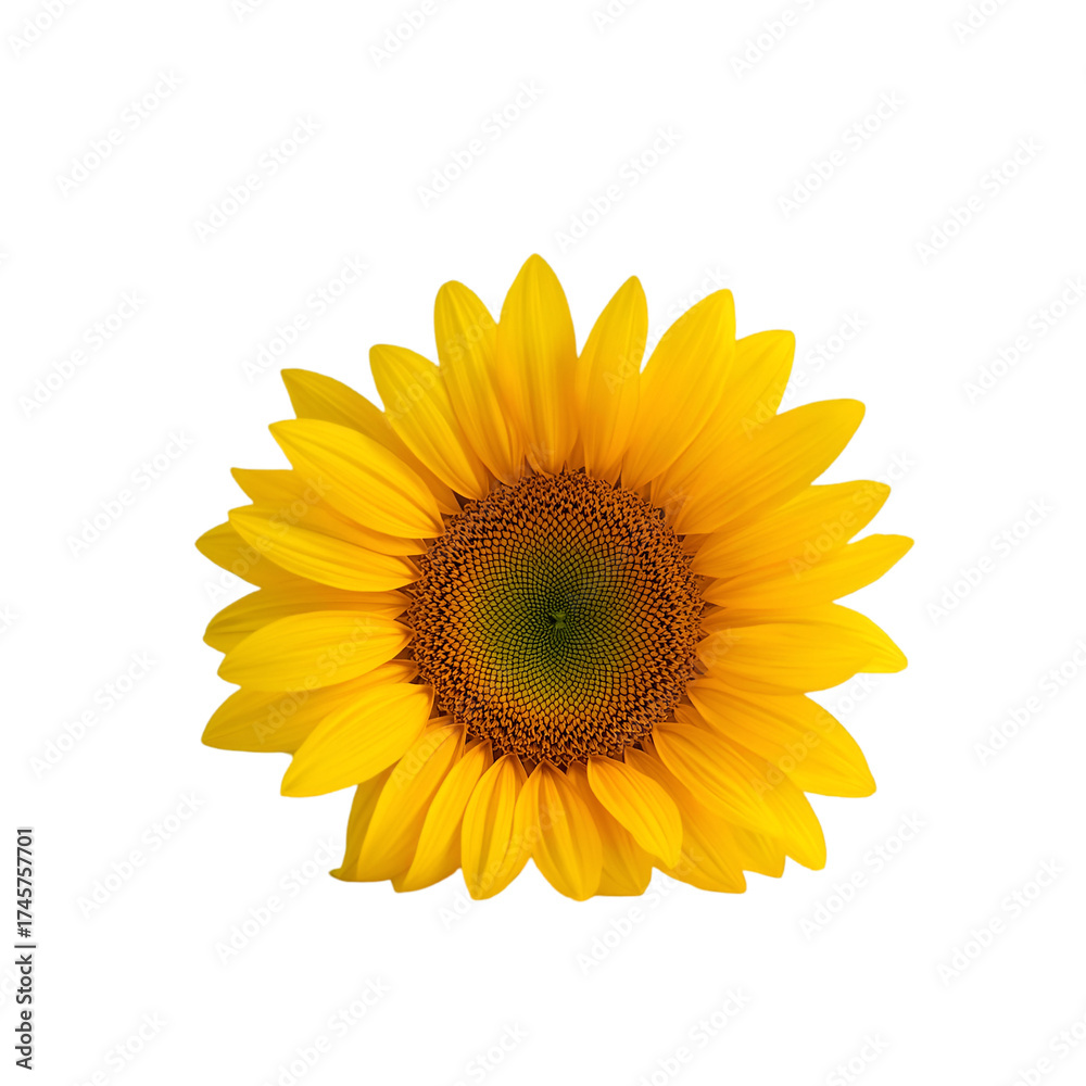 Fototapeta premium sunflower isolated on white background