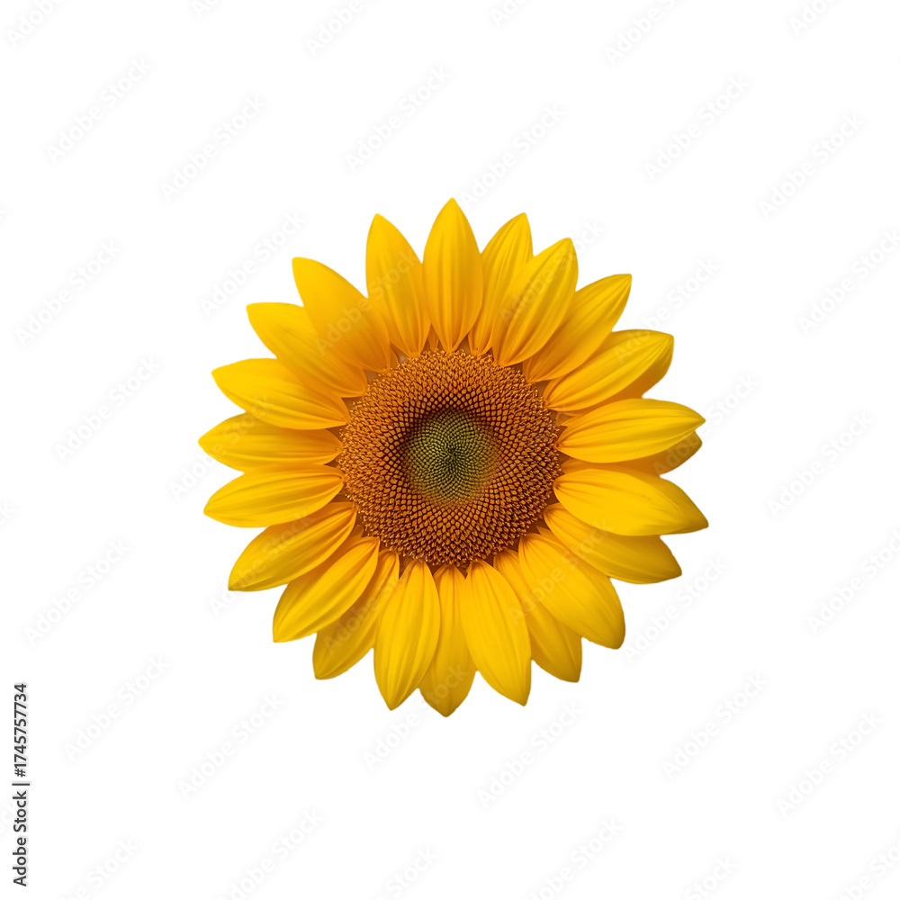 Fototapeta premium sunflower isolated on white background