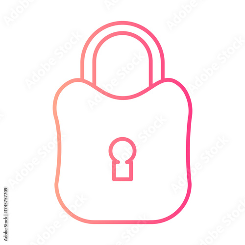 lock gradient icon