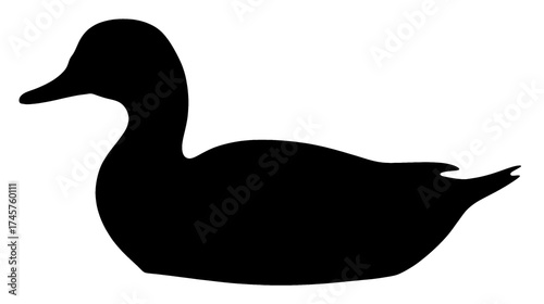 Outline Duck Vector Logo Transparent Image