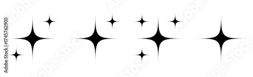 "Collection of Sparkling Stars with Glimmering Radiance"
