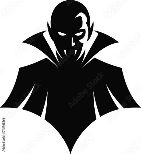 Dark mysterious figure in cape and hood a striking silhouette on transparent background
