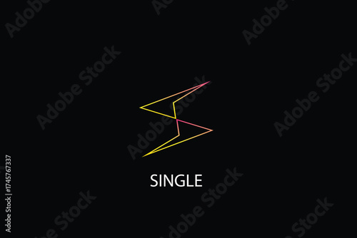 Letter S creative line art modern technological business logo