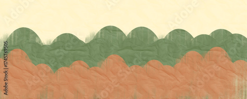 Hand Painted Abstract Autumn Forest Background Illustration
