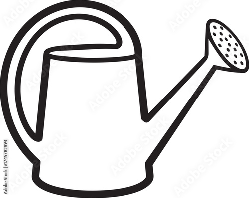 Watering Can Outline Icon.