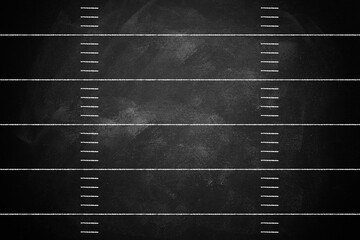 American football field, chalk drawing scheme, football nfl, offense and defense, playbook yard, line grid marker, vector illustration