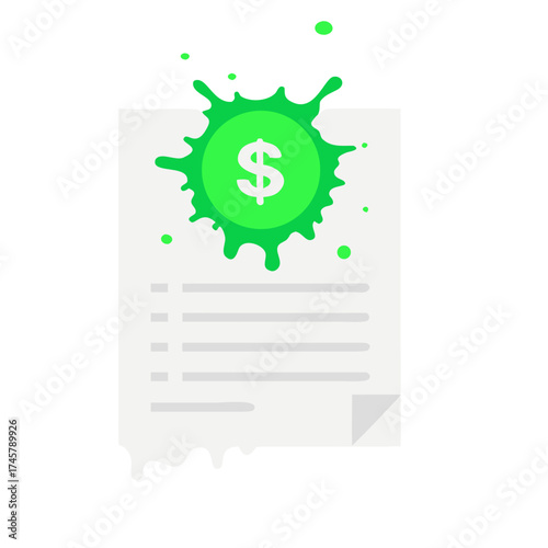 Vector illustration of documents
