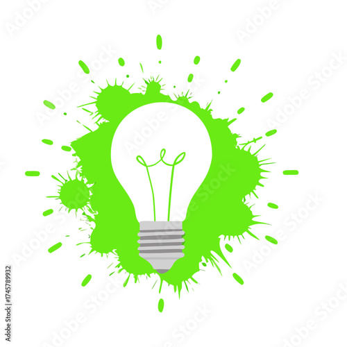 Vector art of light. Vector illustration