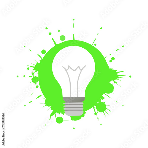 Vector art of light . Vector illustration