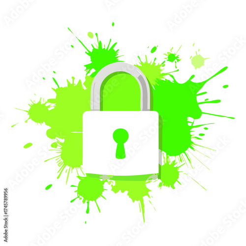 Vector art of security lock