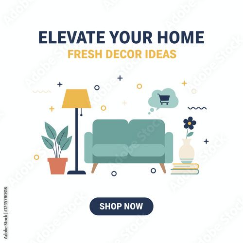 Vector illustrations for social media banners, website and mobile site banners, posters, email and newsletter designs, ads, and promotional material for online shopping