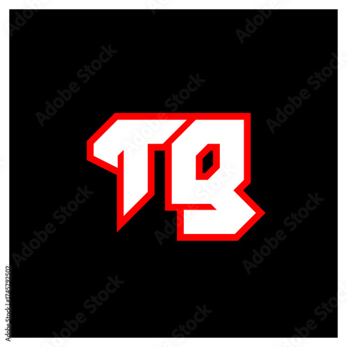 TG logo design, initial TG letter design with sci-fi style. TG logo for game, esport, Technology, Digital, Community or Business. T G sport modern Italic alphabet font. Typography urban style fonts.
