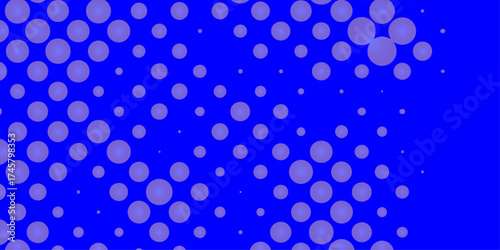 Modern abstract illustration with colorful gradient circle pop art texture style design, halftone dots blue color texture gradient grunge glowing geometric diagonal pattern texture background.