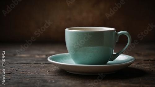 Blank cup placed in neutral surrounding captured in minimal composition showcasing simplicity, modern design, and calm atmosphere with soft tones and balanced layout