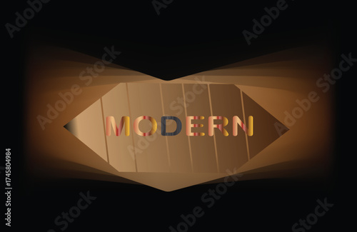Geometric Modernity Abstract Design Warm Tones Stylish Artistic Presentation