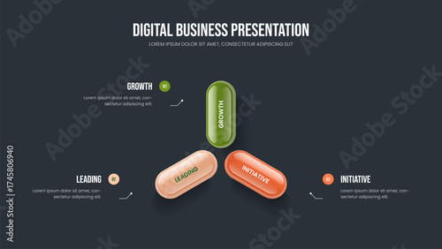Consulting Plan 3 Option Infographic Frame Design. Project Insight Presentation Layout Vector Illustration. Business Profile Three Step Diagram Slideshow Template.