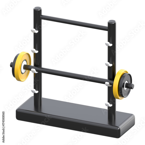 Squat Rack – 3D Icon