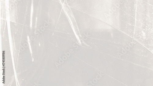 Fotografie Plastic wrap texture transparent overlay grunge effect scratched sepia brown bac