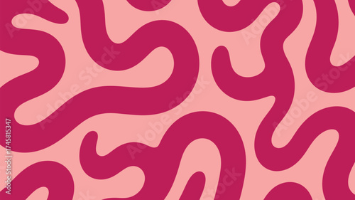 Trendy abstract wavy background in vibrant pink tones perfect for creative projects, branding, and modern designs offering a playful, energetic feel