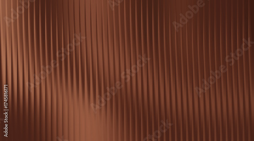 Warm Copper Tones on a Vertical Ribbed Texture abstract background