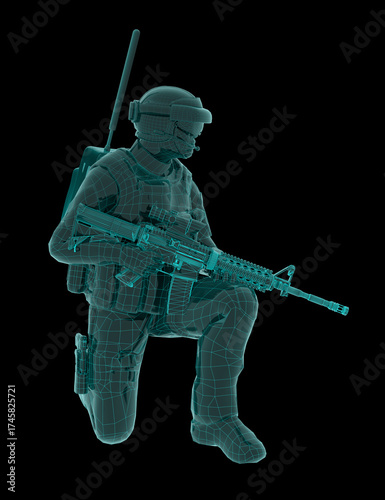 3D Digital US Soldier