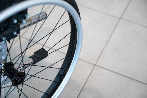 Part of a wheelchair for elderly mobility assistance, Tienen, Flemish Brabant, Belgium