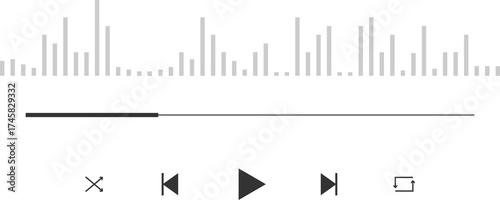 음악-재생-노래-플레이리스트-재생 바-볼륨-사운드웨이브-음파-뮤직 플레이어