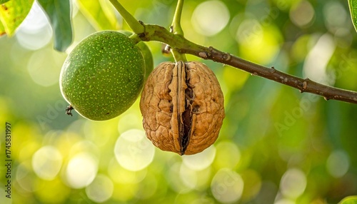 Walnut harvest, cultivation, importance in agriculture, natural and untreated production