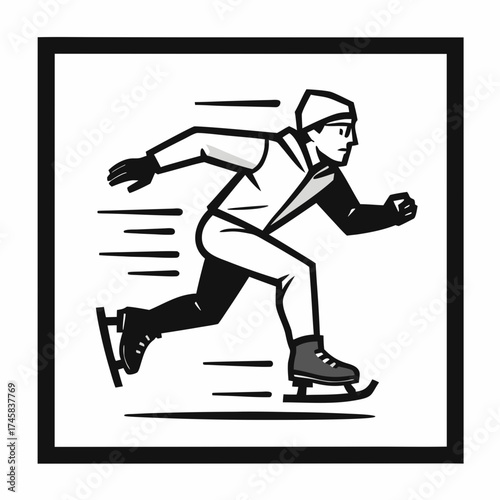ice skating silhouette 