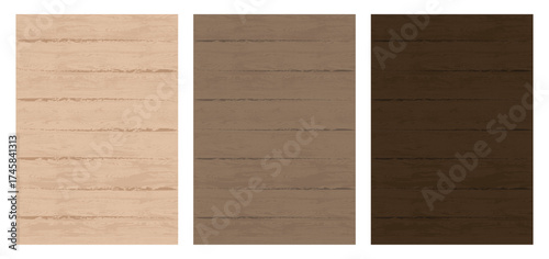Wooden texture. Wooden table background in walnut, oak and wenge colours . Template for design. Wooden lay out.  Backdrop for cooking illustrations, hollidays, workshops, Vector illustration. 