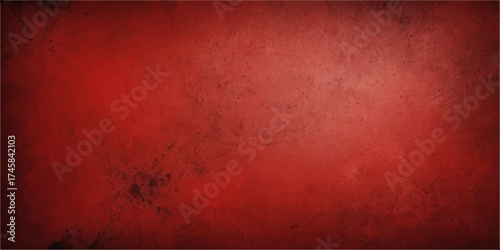 Vintage red grunge texture background with dark stripes and rough, aged surface