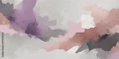 Abstract pink watercolor background texture resembling a soft, cloudy sky