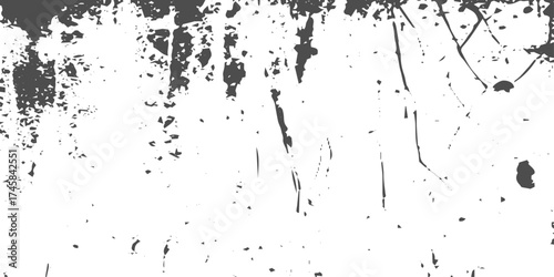 Vector and clip art pattern with many cracks and scratches. Cracked barren desert earth Abstract of grunge, Vector black ink brush stroke on white abstract background.  paint brush texture