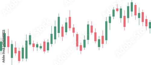 Stock market decline caused by tariffs economic recession concept with candle trading chart analyzing foreign exchange stock market and cryptocurrency graph for financial analysis